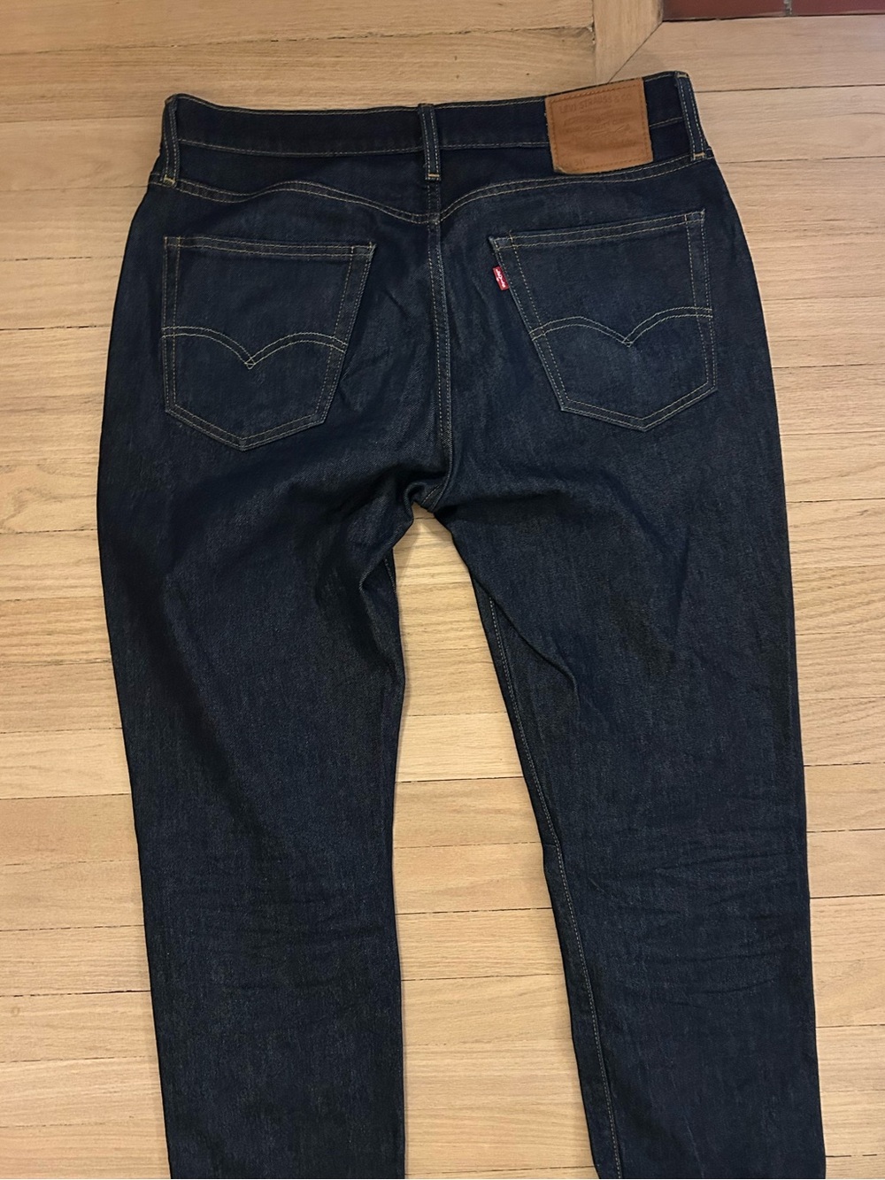 Levi's Dark Indigo Slim Straight Jeans - Picture 3 of 4